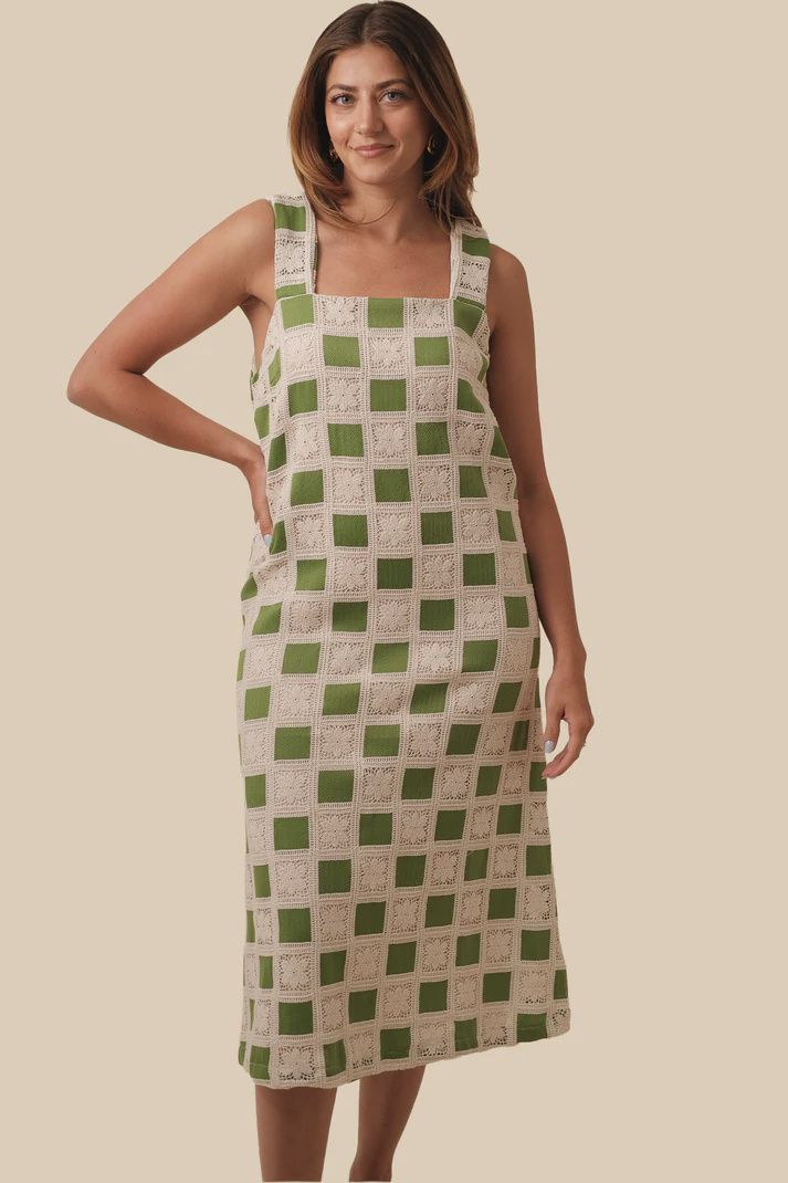Crochet Midi Dress