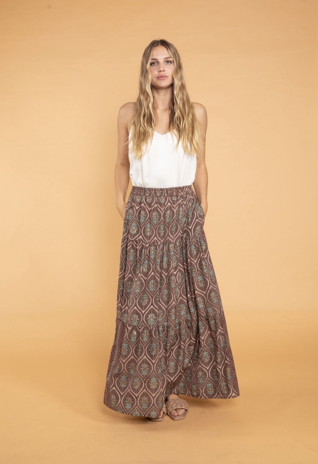Asmee Maxi Tiered Skirt