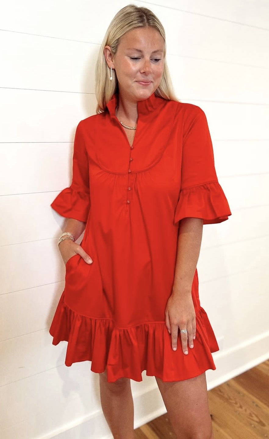Mary Dress Parisian Red
