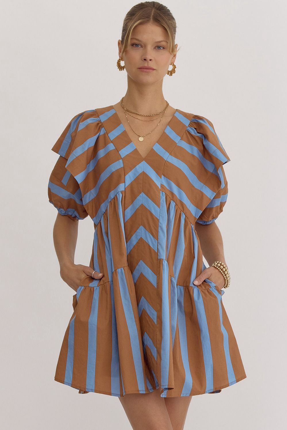 Flutter Sleeve Mini Dress