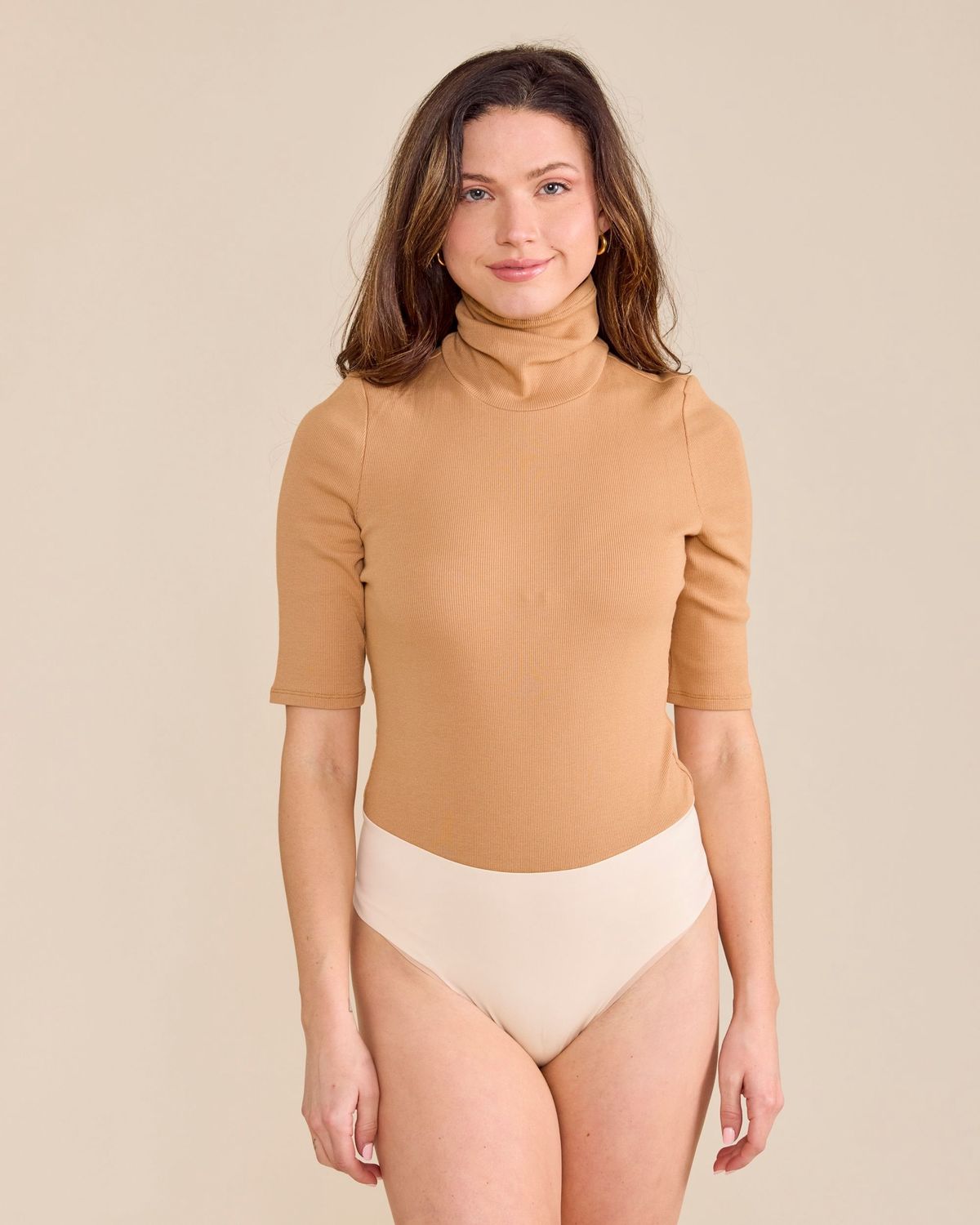 Emily Bodysuit Camel, Size: XS