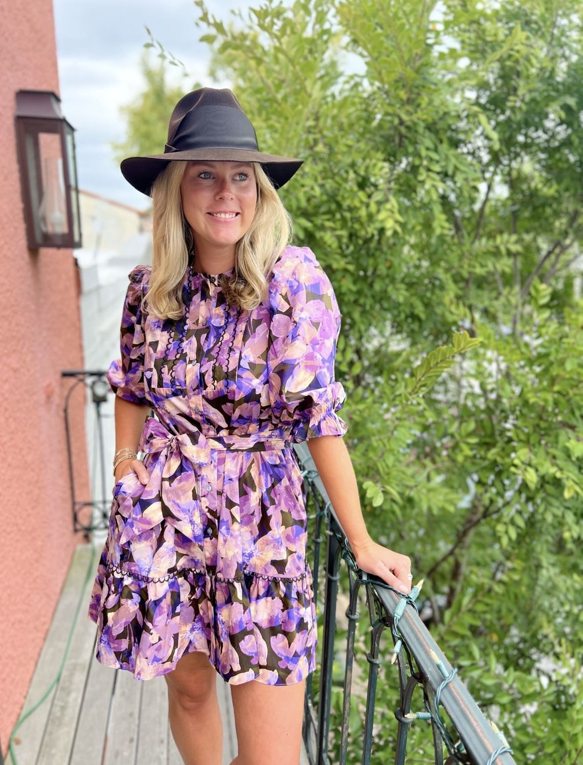 Penny Violet Floral Dress