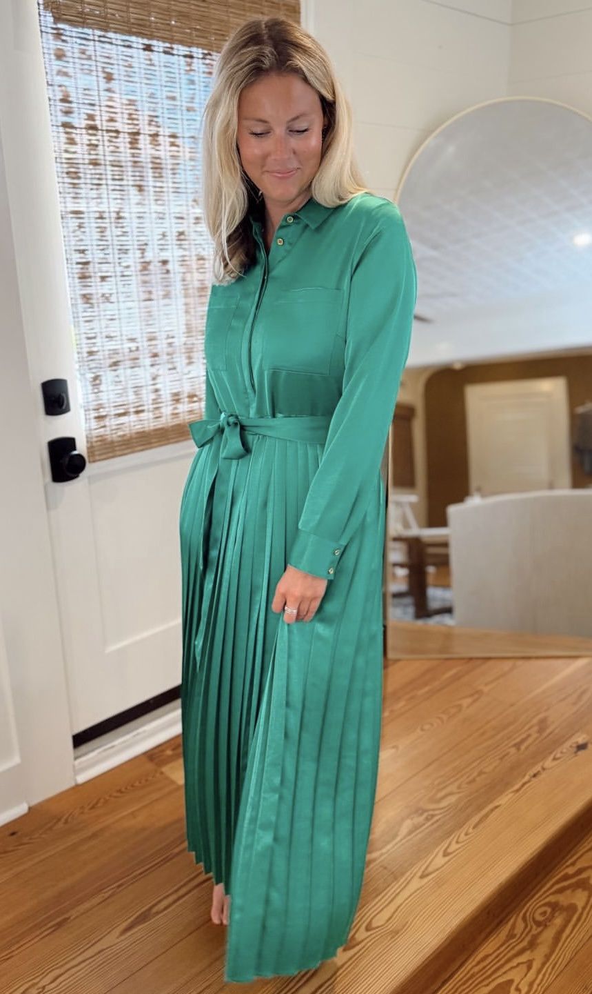 Adair Dress in Dynasty Green, Size: XS