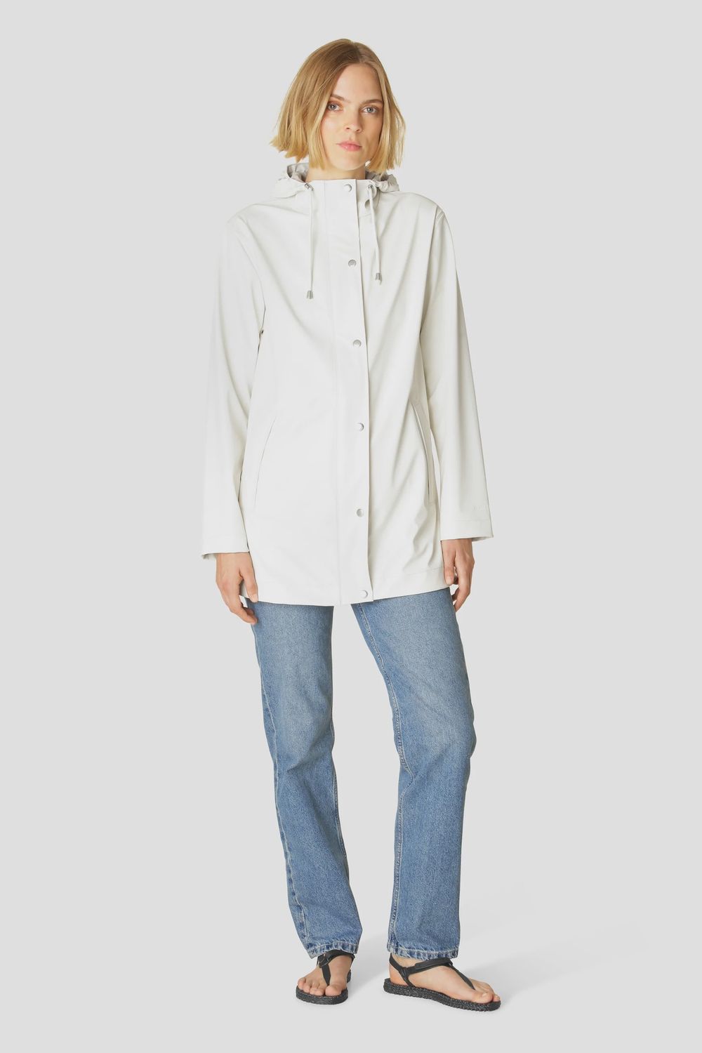 Rain Jacket in Milk Creme