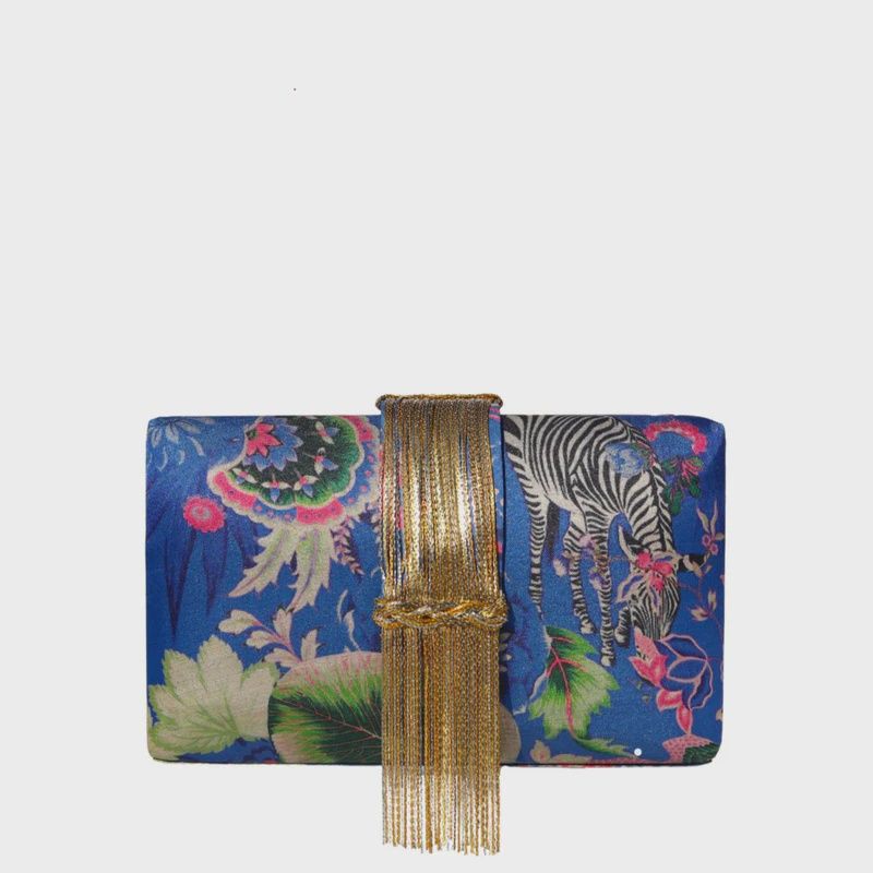 Safari Fringe Clutch