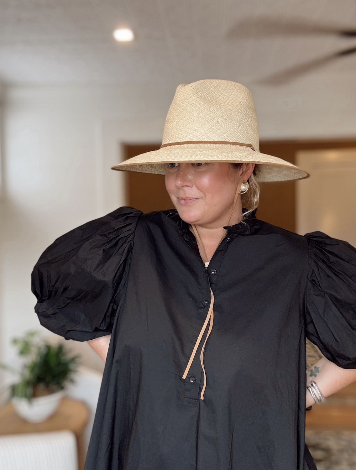 Fiji Hat Nat/Tan Resort, Size: S/M