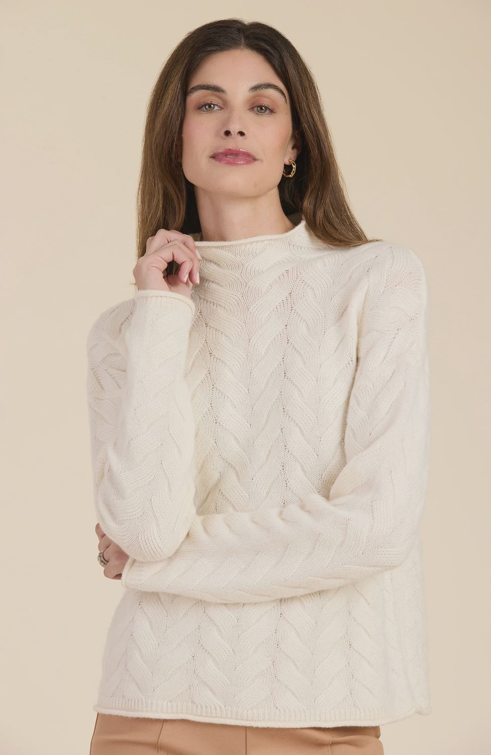 Cashmere Basketweave Sweater