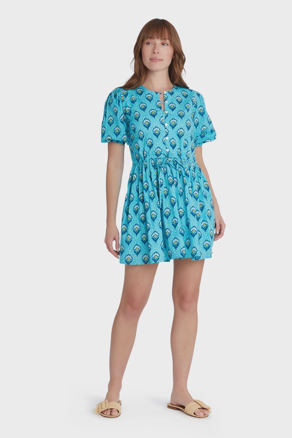 London Dress in Dotted Floral, Size: XS