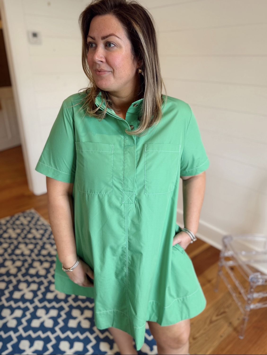 Marty Dress in Green