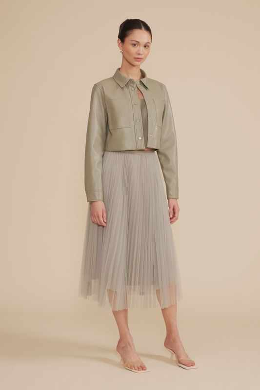 Sharlene Pleated Tulle Skirt