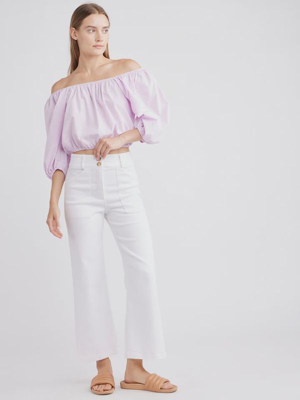 Aria Pant in White