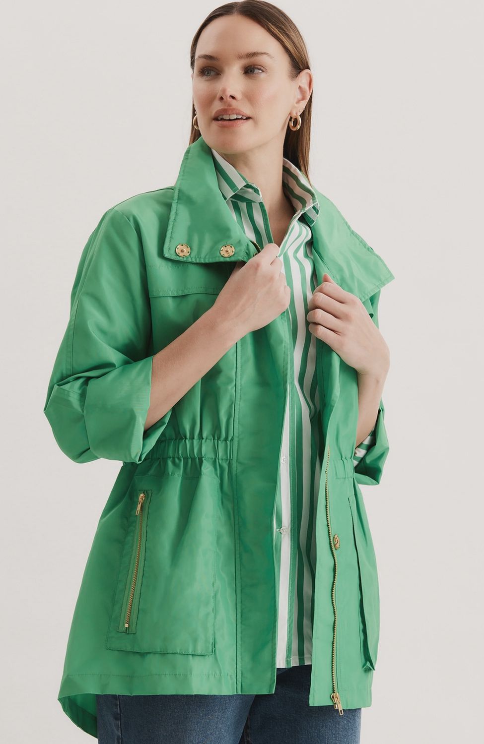 Newport Rain Slicker in Kelly Green