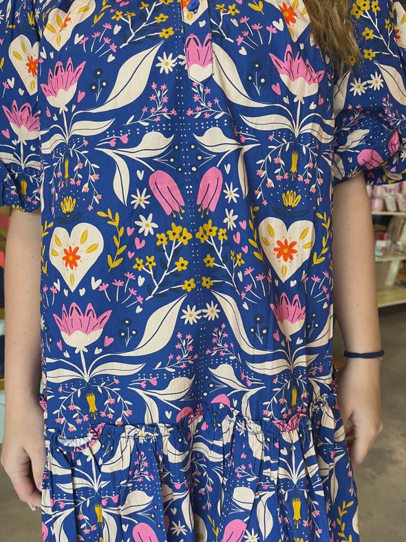 Morgan Dress in Folk Love, Size: XS