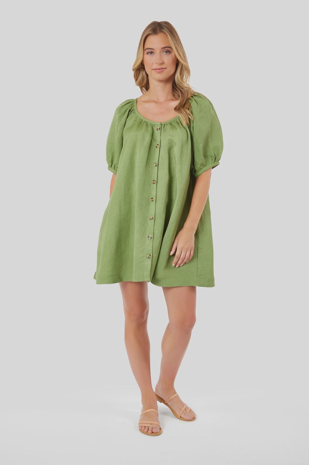 Day Dress in Boxwood