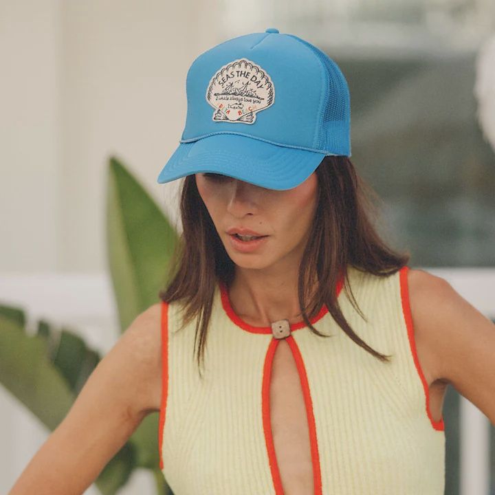 Trucker Hat | Seas the Day, Azure