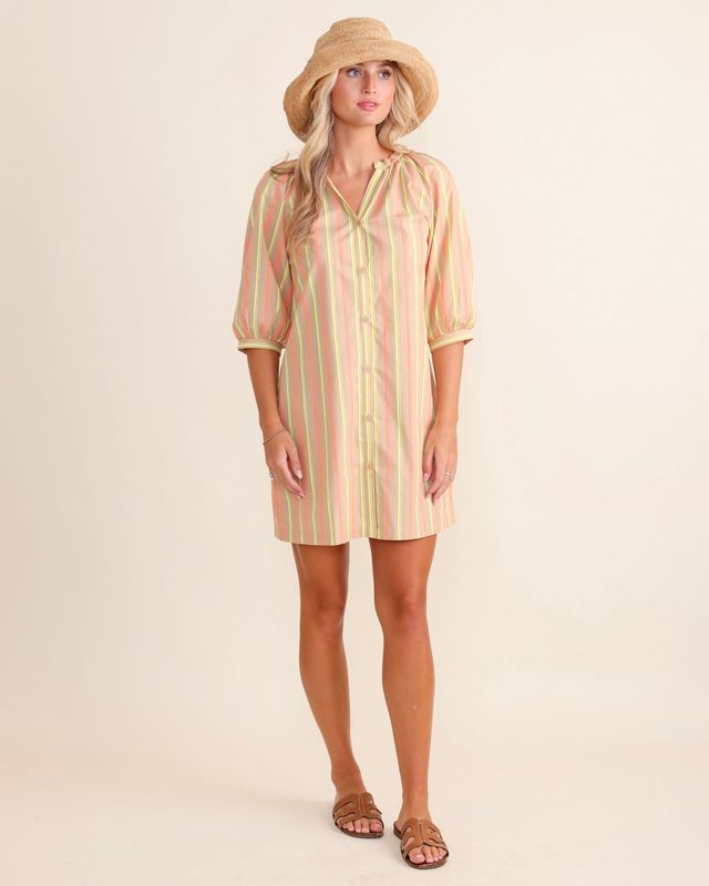 Amanda Dress in Desert Stripe