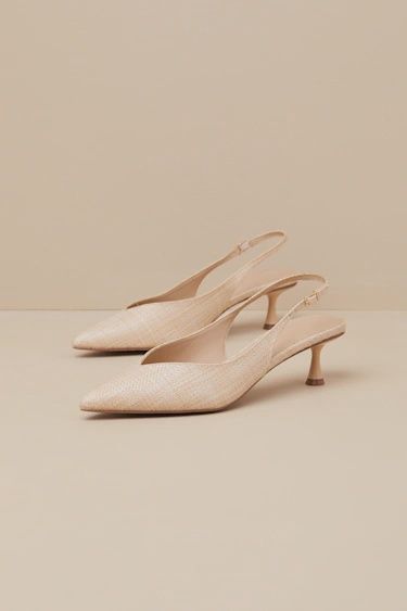 Sonny Heel in Natural Raffia