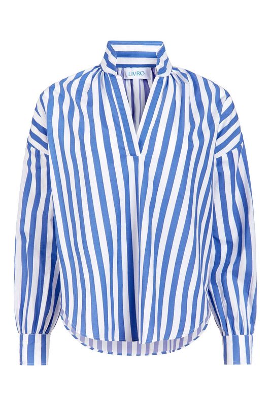 Jane Top in Blue Stripes