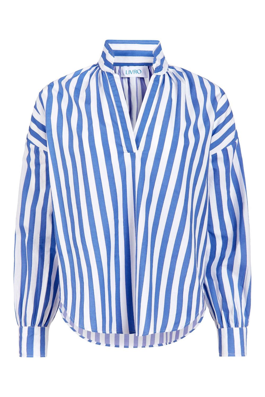 Jane Top in Blue Stripes, Size: XS