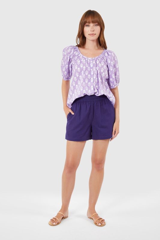 Day Shirt in Lavender Sprigs