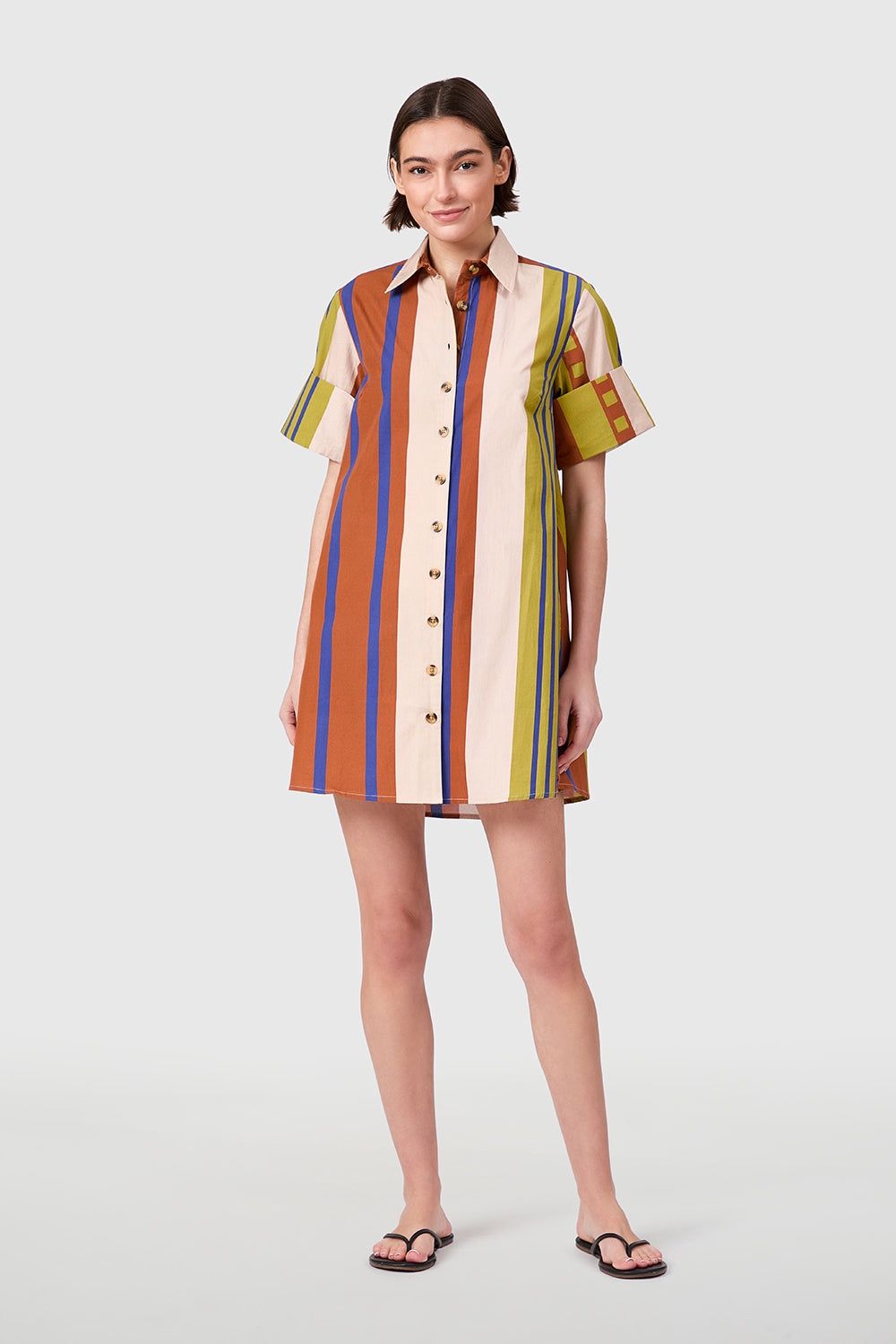 Dock Dress in Maple Stripes, Size: XS