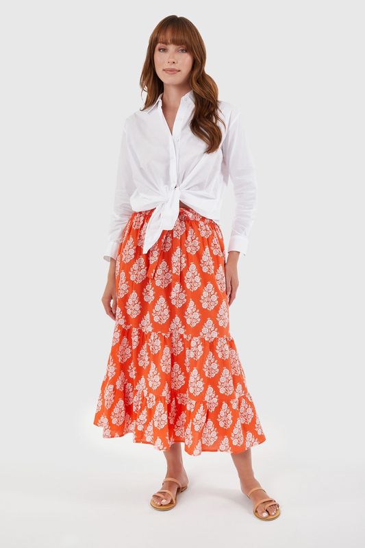 Market Skirt in Flower Bunch