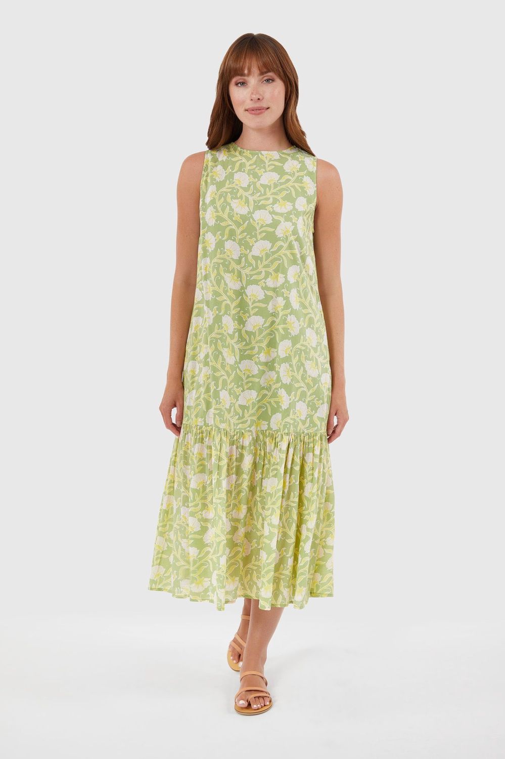 Ella Dress in Citrus Floral, Size: XS