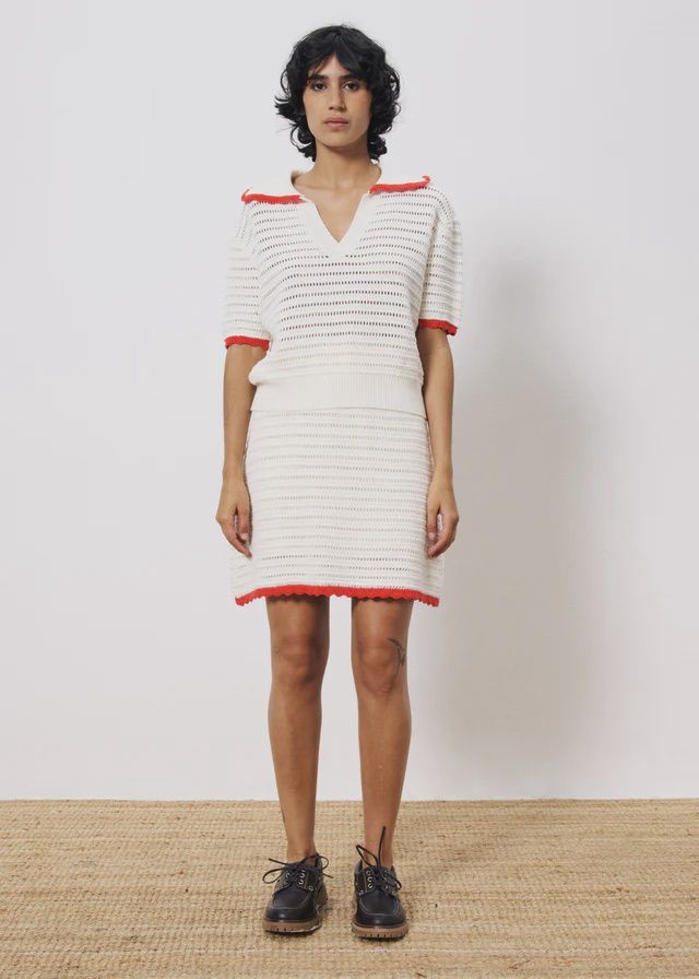 Maellis Cream Skirt