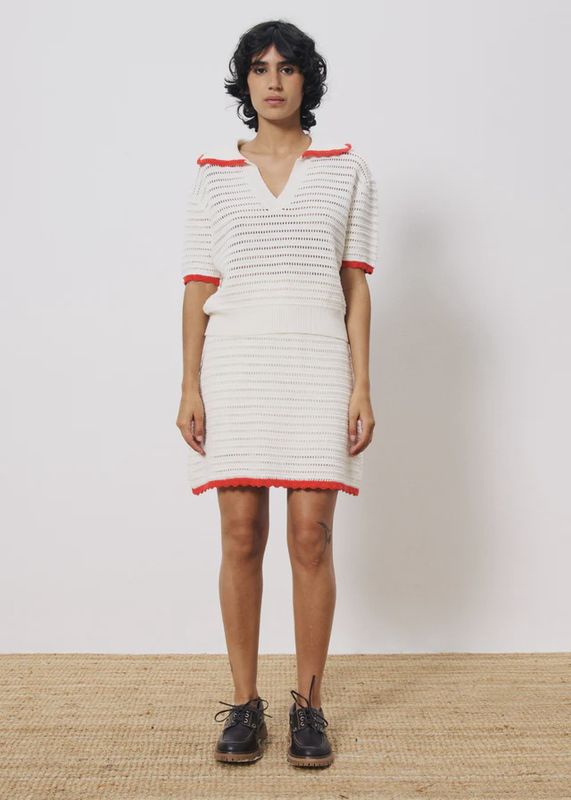 Maellis Cream Skirt
