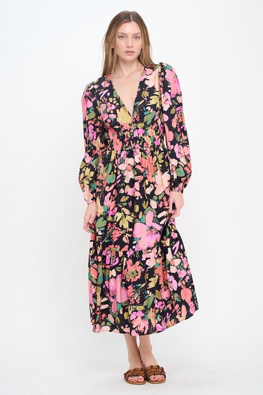Midnight Garden Maxi Dress