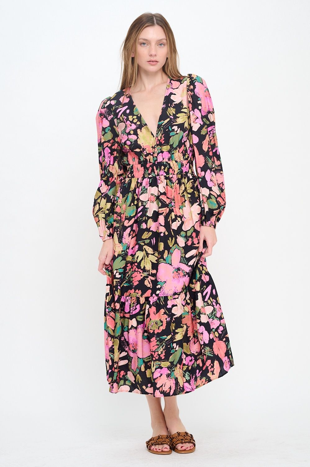 Midnight Garden Maxi Dress, Size: XS