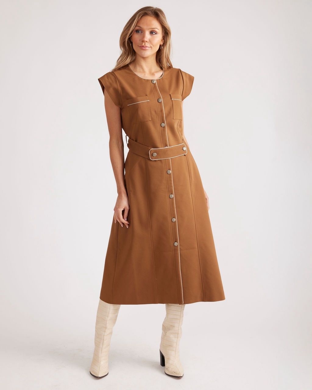 Collie Dress in Toffee, Size: XS