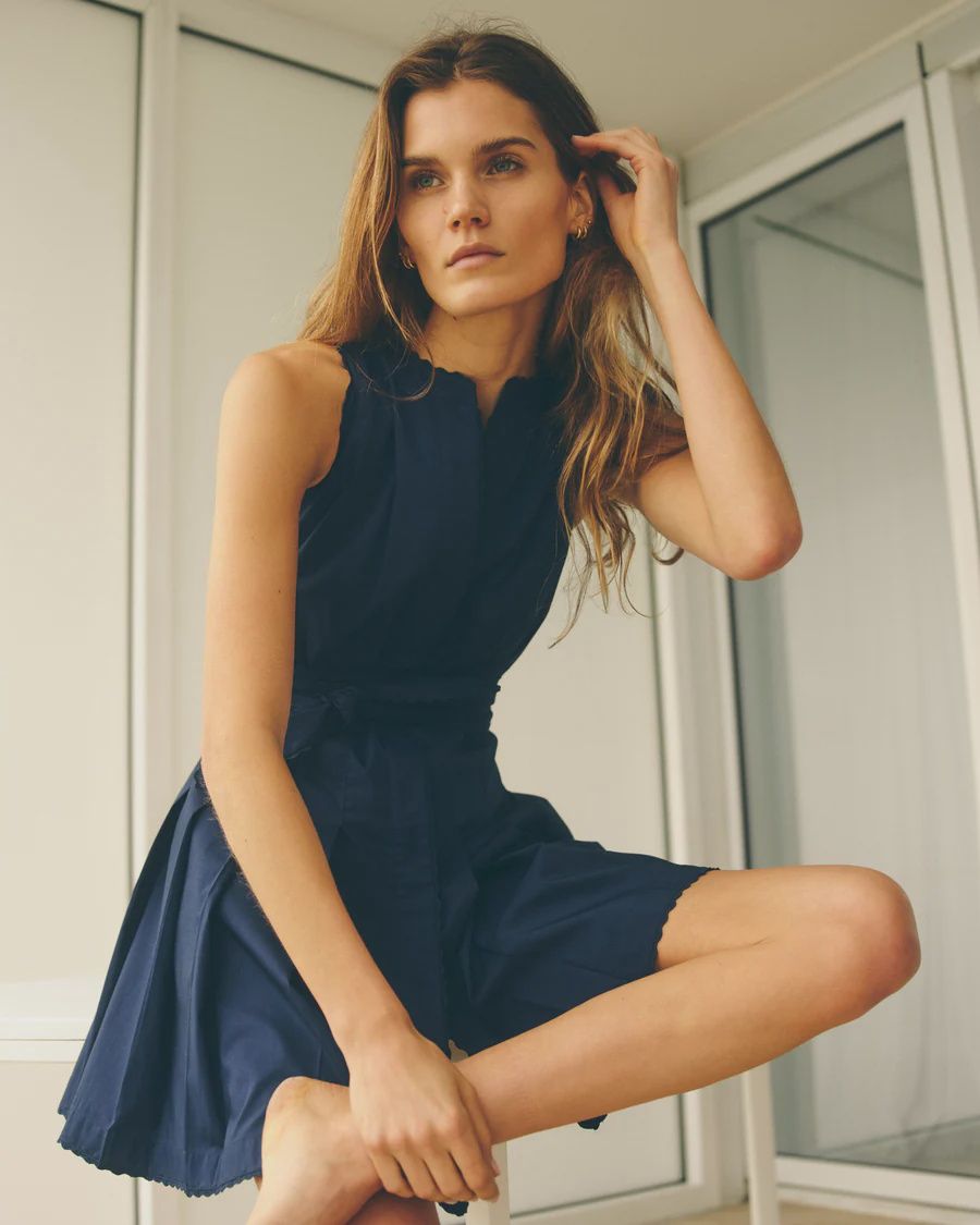 Hadley Romper Halter Neck, Size: XS, Color: Midnight Blue