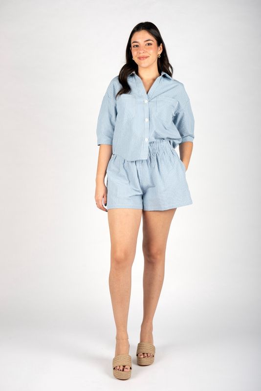 Adrian Top in Blue Stripe