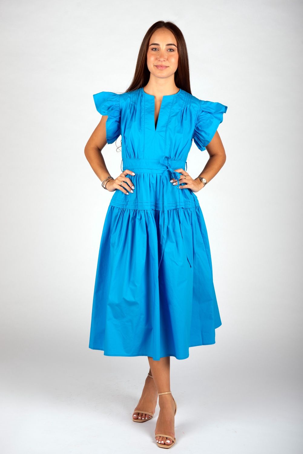Cala Dress in Blue, Size: XS