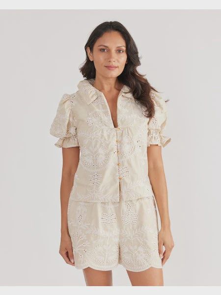 Sheryl Top in Cobblestone, Size: XS
