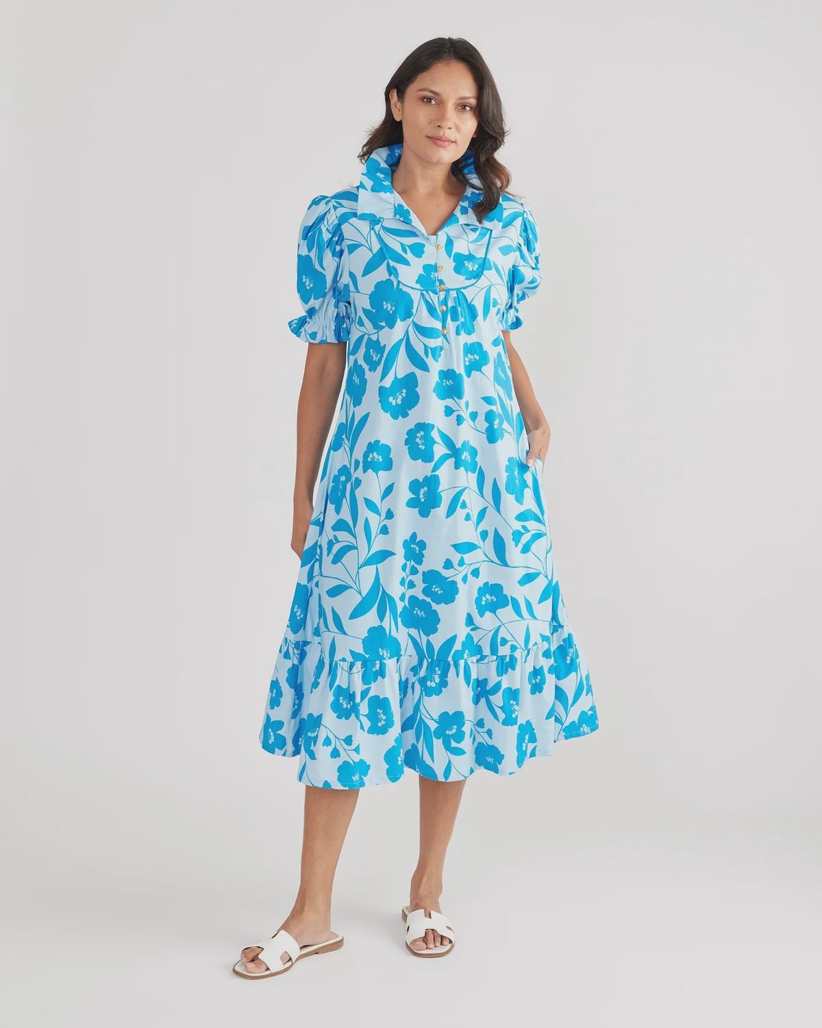 Priestly Dress in Delphinium, Size: Small
