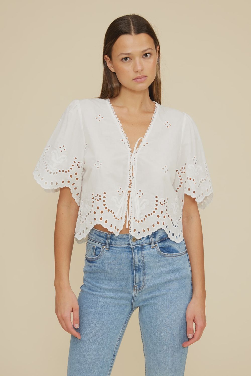 Loray Eyelet Top, Size: XS