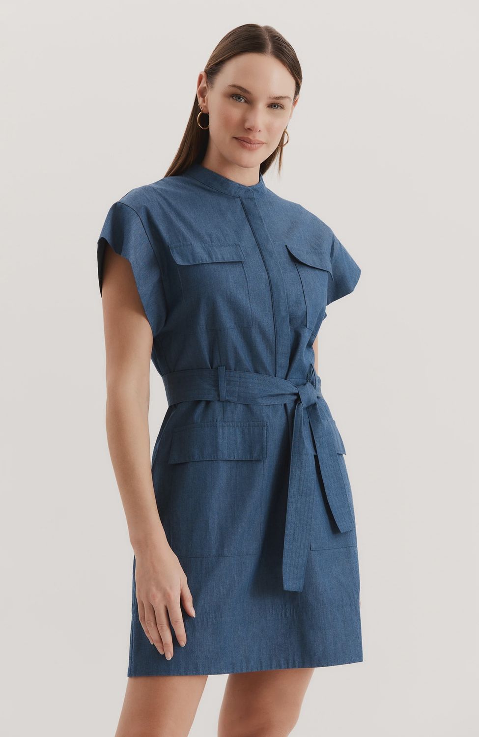 Wendy Denim Shirtdress, Size: 2