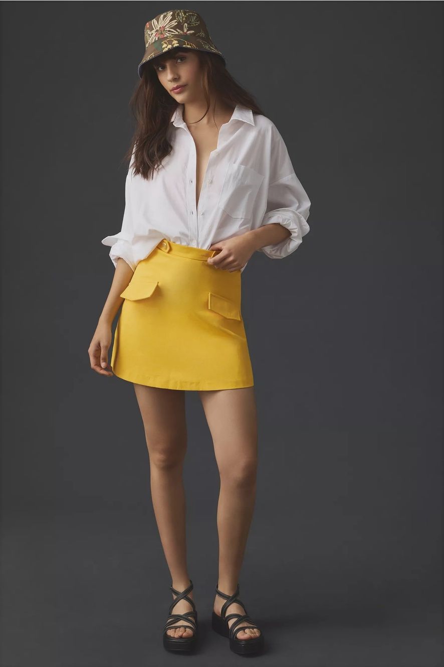 Utility Mini Skirt, Size: Medium