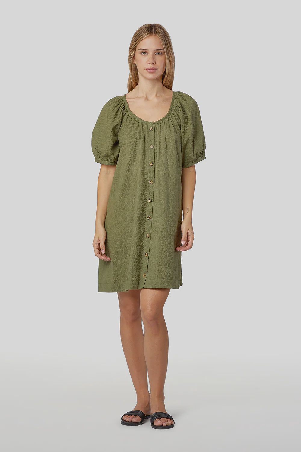 Day Dress in Chive