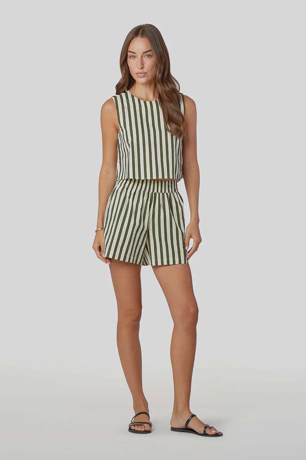 Pool Shorts in Chive Stripe, Size: XS
