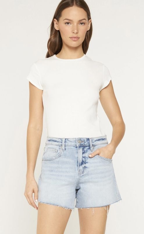 Super High Raw Hem Shorts