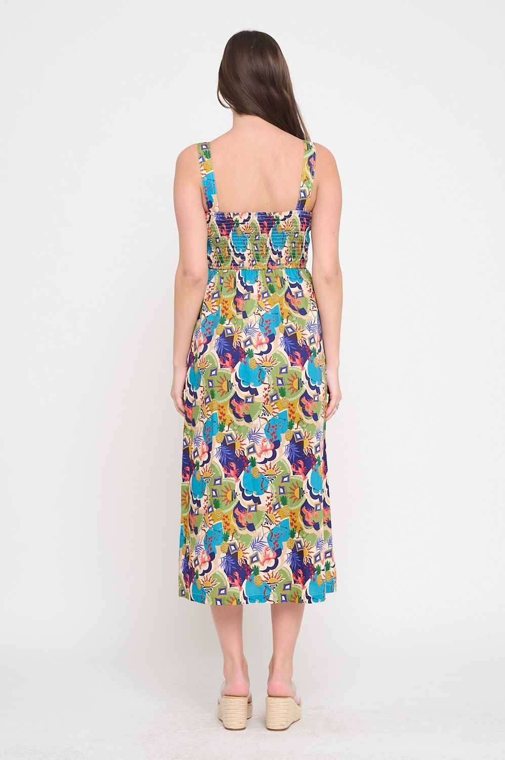 Seaside Harvest Midi Dress, Size: XS