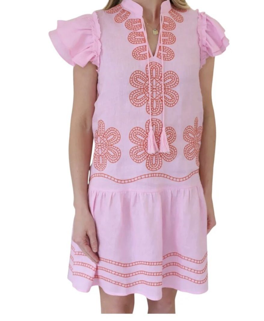 Aimee Embroidered Dress, Size: Small