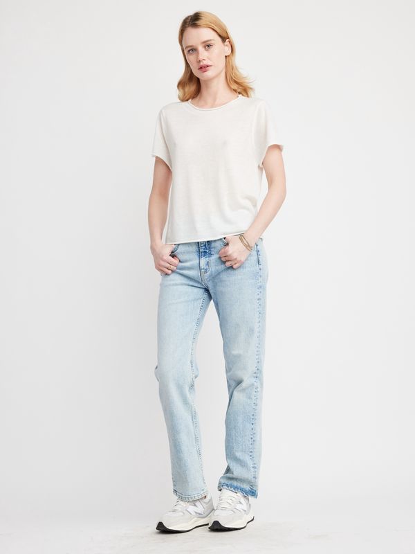 Celine Sweater Tee in White