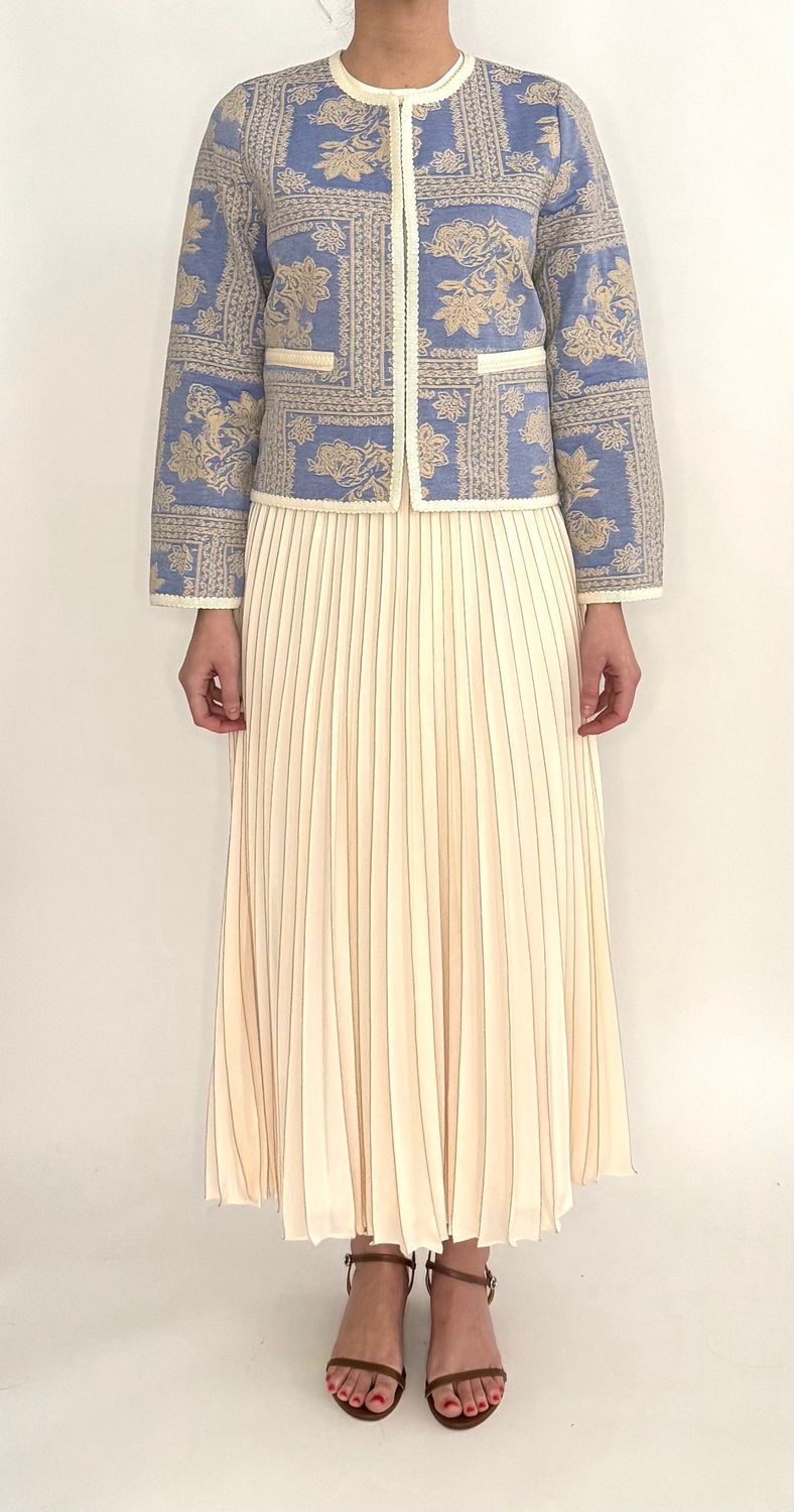 Louisa Jacket in Bluebell Patchwork, Size: XS