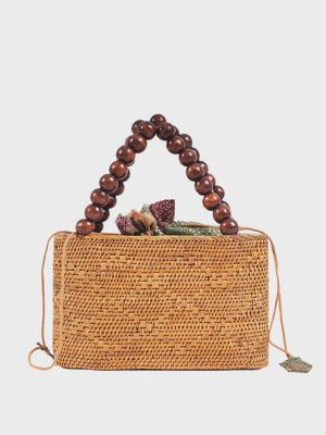 Tatiana Satchel Bag, Colour: Natural