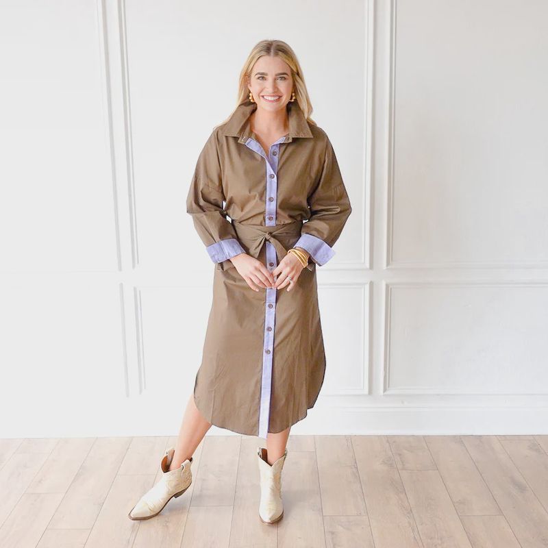 Dani Dress Forest and Lavender