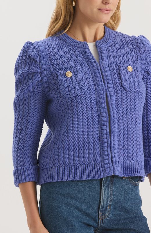 Liza Cotton Blend Knit Jacket